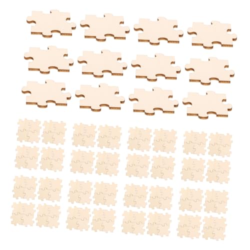 HEMOTON 50 Teile Holzpuzzle Quadrate Leere Puzzles Zum Zeichnen Auf Leere Puzzles Um Auf Unvollendete Puzzles Zu Schreiben Freie Form Leere Puzzles DIY Puzzles Zum Zeichnen von HEMOTON