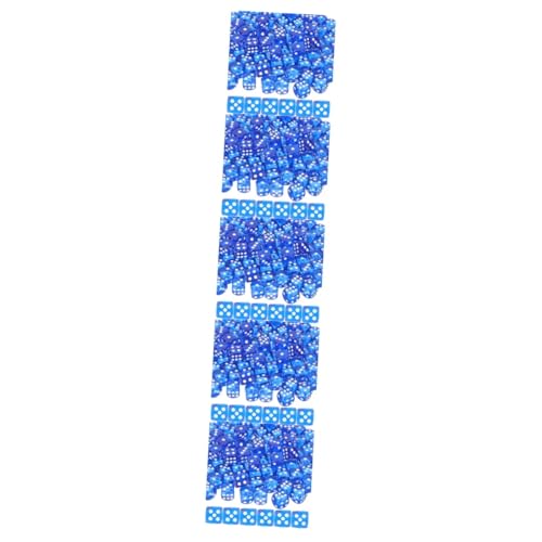 HEMOTON 500 STK Sinnesbehälter Für Kinder 5-7 Acryl-spielrequisite Farbige Würfel Brettspielwürfel Mehrseitige Würfel Lustiges Spiel Durchscheinende Farben Würfel Unterhaltungswürfel Blue von HEMOTON