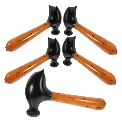 HEMOTON 5St Aufblasbares Streitkolbenspielzeug Ballonhammer aufblasbares Hammer aufblasen Poolparty-Hammer Halloween kinderspielzeug Partygeschenke Pool-Zubehör PVC von HEMOTON