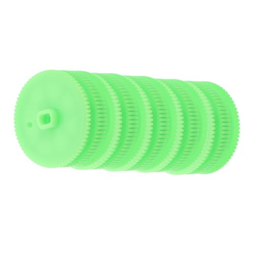 HEMOTON 5St Stützräder für Panzer Flugzeugräder kleine Produktionsräder Kleinserienreifen Abgasmotorrad Universelles Schröpfgerät Auto-Rad- RC-Autoräder Plastik Light Green von HEMOTON