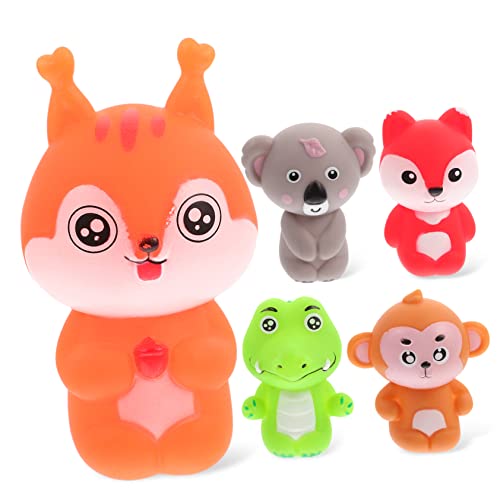 HEMOTON 5St tierische Fingerpuppe Massenspielzeug Mini-Plüschtiere Mini-Spielzeug Kinderspielzeug interaktives Spielzeug kindergeburtstags mitgebsel Fingerpuppen Partygeschenke PVC von HEMOTON