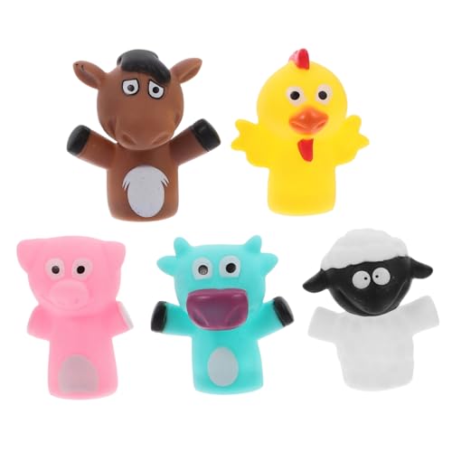 HEMOTON 5st Tragbare Spielfiguren Fingerpuppe Spielzeug Für Kinder Fingerpuppen Puppen Für Resistente Fingerpuppen Spielzeug Für Babypuppen Kinderzubehör Vinyl von HEMOTON