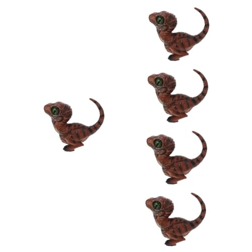 HEMOTON 5st Velociraptor-Spielzeug Dinosaurier-Dekoration Dinosaurierspielzeug Für Kinder Dinosaurier-Figur-dekor Dinosaurier-Modell-dekor Kinder Dinosaurier Dekoration Babyspielzeug Harz von HEMOTON