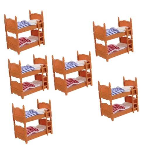 HEMOTON 6 STK Bett hochstuhl für Kinder Mini-Babypuppen Blitzanzug Mini- Babypuppenhaus Kinderspielzeug Modelle Simulationsmöbel Puppenhausmöbel Krippe Spielzeugzimmer Zubehör Stoff von HEMOTON