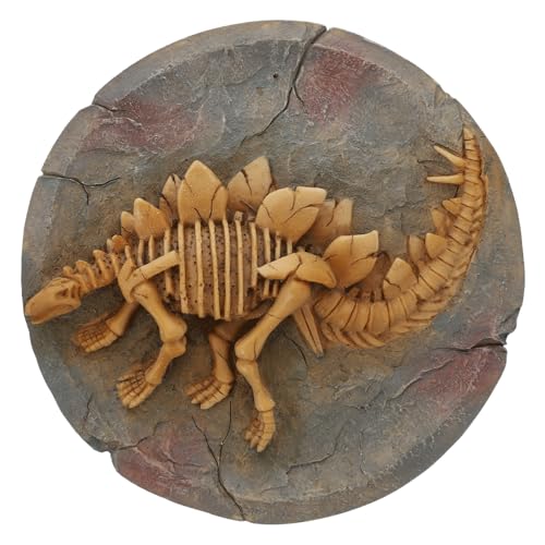 HEMOTON 6 STK Dinosaurier-Fossil-Modell künstliches para kreatives dinosaurierfossil Statue Wanddekoration Skelett Spielzeug Harz-Dinosaurier-Anhänger dekoratives Dinosauriermodell Orange von HEMOTON