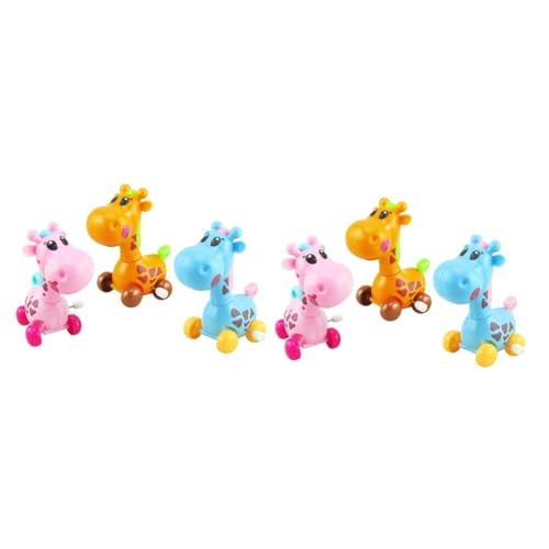 HEMOTON 6 STK Aufzieh-Giraffe Uhrwerk Spielzeug Für Kinder Hasenspielzeug Giraffen-uhrwerkspielzeug Kinder Spielset Kinder Wickeln Spielzeug Auf Uhrwerk Hase Kleines Spielzeug Tier von HEMOTON