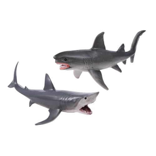 HEMOTON 6 STK Meereslebewesen Spielzeuge Wasser- Simulation Hai-Modell Künstliches Haimodell Unterrichtsmodelle Hai Lernspielzeug Haimodell Spielzeug Tiermodell Kind Fest Megalodon Plastik von HEMOTON