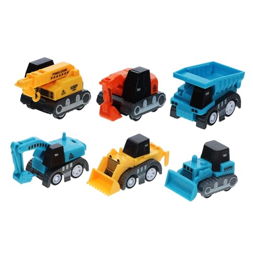 HEMOTON 6 Stück Technisches Fahrzeugmodell Kinderauto Monster Truck Spielzeugautos Auto Auto Konstruktionsspielzeug -abschleppwagen Lkws Autospielzeug Abs von HEMOTON