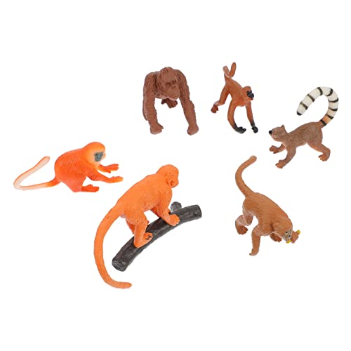 HEMOTON 6 Stück Teiliges Realistische Affenmodelle aus Langlebigem PVC Detailgetreue Nachbildung Langer Pädagogisches und Dekorative Tierfiguren für Sammler HEMOTON 6 Stück Teiliges Realistische Affenmodelle aus Langlebigem PVC Detailgetreue Nachbildung Langer Pädagogisches und Dekorative Tierfiguren für Sammler von HEMOTON
