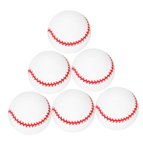 HEMOTON 6St aufblasbarer Baseball Baseball-Party-Dekor Spielzeug für Strandspiele Baseball-Ballon Kinder Spielzeug Baseball PVC-Baseball Babybälle Baseball-Geburtstagsdekorationen Weiß von HEMOTON