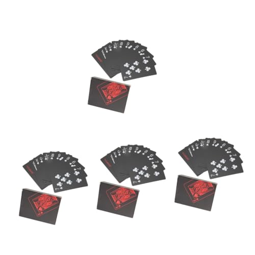 HEMOTON 8 Kartons Brettspiele nach Hause Pokerspiel für Party PVC-Pokerkarten Kartenspielen Campingzubehör Tally Spielkarten 2-Spieler- gedruckte Karten Schüttgut von HEMOTON