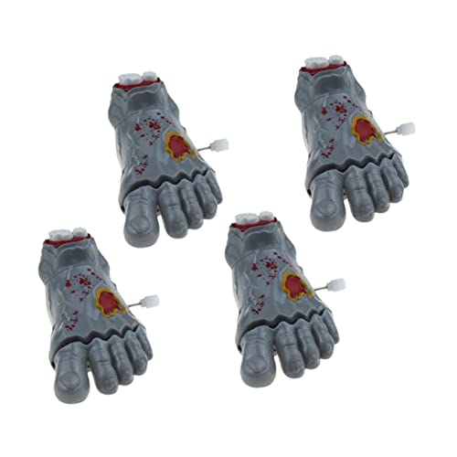 HEMOTON 8 STK Uhrwerk-Zombie-Geist-Füße Kinderspielzeug Halloween Kinder Kid Toys Halloween-Piñatas-Füller Uhrwerkspielzeug Uhrwerk Spielzeug für Kinder Halloween-Aufziehspielzeug Abs von HEMOTON