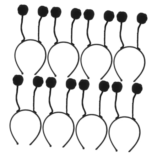 HEMOTON 8pcs Tierisches Stirnband Antennen-haarband Stirnbänder Bienententakel-haarband Cosplay-party-haarbänder Marienkäfer-stirnband Bandeau Haarnadel-stirnband Eisendraht Black von HEMOTON