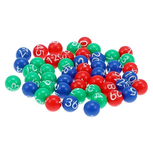 HEMOTON 98 STK Ball der Lotteriemaschine Schwimmbad Spielpartyzubehör Jumbo Lotto nummerierte Kugeln für die Verlosung FA viel Bingo Kugeln Party Games Bingo-Spielbälle Bingo-Plastikkugeln von HEMOTON