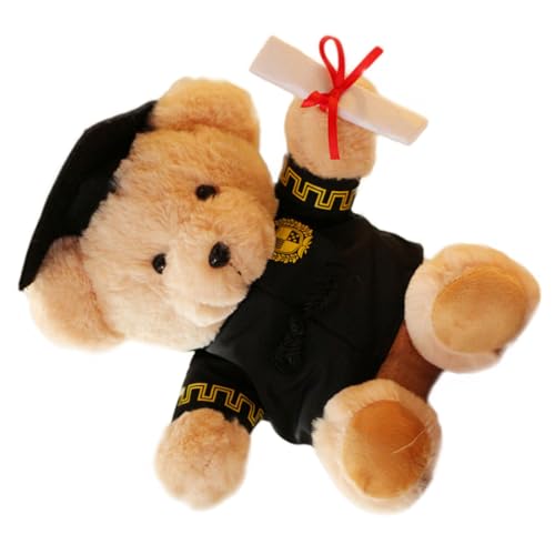 HEMOTON Abschlussgeschenk Schlafzimmer niedliche weihnachstsgeschenk Birthday Present Geburtstags Auto Tierspielzeug Bärenpuppe Bärengeschenkpuppe PP Baumwolle Khaki von HEMOTON