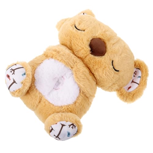 HEMOTON Kuscheltier Mit Atembewegung Und Musik Beruhigender Schlafbegleiter Für Junge Mädchen Und Kleinkinder Waschbar Braun Für Geburtstagsfeiern Einschlafhilfe HEMOTON Kuscheltier Mit Atembewegung Und Musik Beruhigender Schlafbegleiter Für Junge Mädchen Und Kleinkinder Waschbar Braun Für Geburtstagsfeiern Einschlafhilfe von HEMOTON