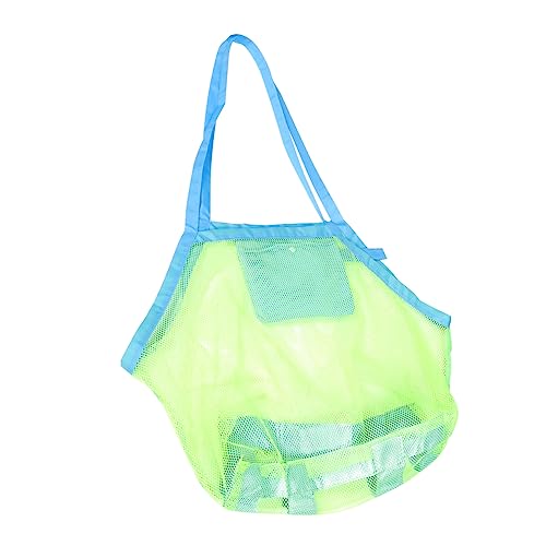 HEMOTON Aufbewahrungstasche für Mesh-Strandtasche Reisetasche Kinderspielzeug Taschen Strandtasche Beach Bag strandsack Strandversorgung Kinderaccessoire Netz Light Green von HEMOTON