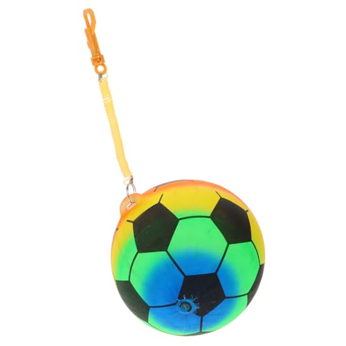 HEMOTON Aufblasbarer Spielzeugball Mini-sportbälle Kleine Fußbälle Kinderfußball Mit Leuchtenden Farben Kinderfußball Zum Spielen Im Garten Spielplatzball Für Jungen Und Mädchen Plastik von HEMOTON