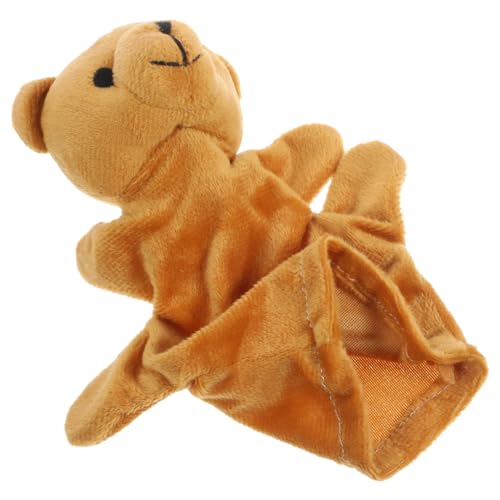 HEMOTON Bär Handpuppe Spielzeug Plüschtier-handpuppen Handpuppe Für Kinder Handpuppen Für Babys Tierhandpuppen Tierpuppe Plüsch-handpuppen Puppen Lernspielzeug Light Brown Pp Baumwolle von HEMOTON