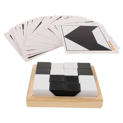 HEMOTON Block-Puzzle bauklötze familienspiel puzzlespiel Kinder lernspielzeug kooperative Spiele Spielzeug Bauen Blockrätsel Spiele blockieren Tabletop-Spiele Säuglingsblockaden Holz von HEMOTON