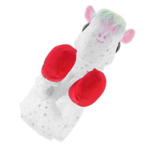 HEMOTON Box-Einhorn Spielzeug Tierhandpuppen Interaktive Handpuppe Tierische Fingerpuppen Stofftier Handpuppe Ausgestopfte Handpuppe Süße Handpuppe Stofftierpuppen Cartoon-tierpuppe Plüsch von HEMOTON