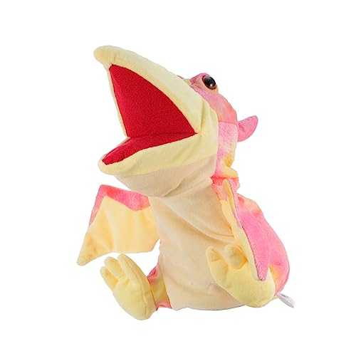 HEMOTON Dinosaurier-Marionetten-Handschuhe Plüschtier Handpuppe Puppenspielzeug Süße Puppe Plüschtiere mädchen saurier Dinosaurier-Handpuppe Rollenspiel Handpuppe Rosa von HEMOTON