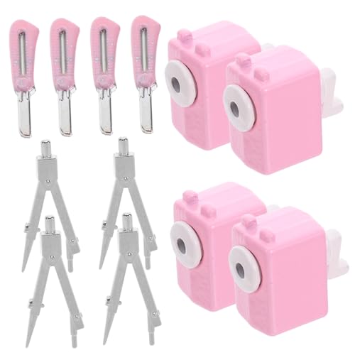 HEMOTON Dollhouse Zubehör Miniatur Schulbedarf aus Langlebiger Legierung mit Mini Anspitzer Kompass und Bastelmesser Kompakt Tragbar für Puppenhaus Dekoration und Rollenspiele HEMOTON Dollhouse Zubehör Miniatur Schulbedarf aus Langlebiger Legierung mit Mini Anspitzer Kompass und Bastelmesser Kompakt Tragbar für Puppenhaus Dekoration und Rollenspiele von HEMOTON