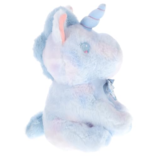 HEMOTON Einhorn-Puppen Kinderspielzeug Tiere Spielzeuge Plüschtier Einhorn Stofftier Einhorn Plüschpuppe Einhornkissen Einhorn Pp Baumwolle Sky-Blue von HEMOTON