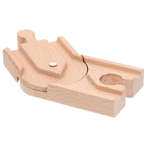 HEMOTON Eisenbahngleis Kinderaccessoire Kinder-Eisenbahn-Liebling Kinderspielzeug Zug-Szene-Track Ersatzteile für Bahngleise Gleismodell hölzerne Gleise Bahngleis für 3-Jährige Holz von HEMOTON