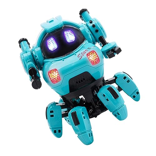 HEMOTON Elektrischer Roboter Frühpädagogisches Roboterspielzeug Lernspielzeug Für Kleinkinder Vorschuljungenspielzeug Gehendes Musikroboterspielzeug Intelligenter Roboter Für Kinder von HEMOTON