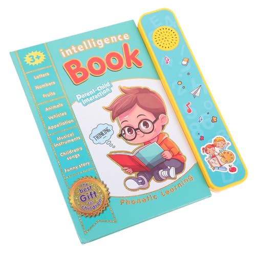 HEMOTON Englisch Lesepunkt Sound Bücher In Englisch Pädagogisches Lernspielzeug Sound Bücher Für Kinder Englisches Lernbuch Sound Elektronisches Buch Elektronisches Alphabet Buch von HEMOTON