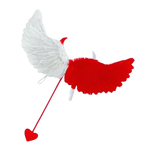 HEMOTON Federflügel Halloween Costume Halloween Kleidung Costume de Halloween halloweenkostüme Wings Costume Flügelstützen Teufel Kostüme Flügel anziehen Flügelstütze für Erwachsene Stoff von HEMOTON