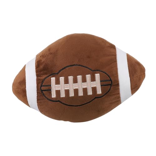 HEMOTON Fußball Kissen Kleinkind Fußball Rugby Ball Flauschige Kissen Basketball Kissen Kissen Dekoratives Sofa Kissen Couch Wurfkissen Dekorative Kissen Für Couch Hellbraune Pp von HEMOTON