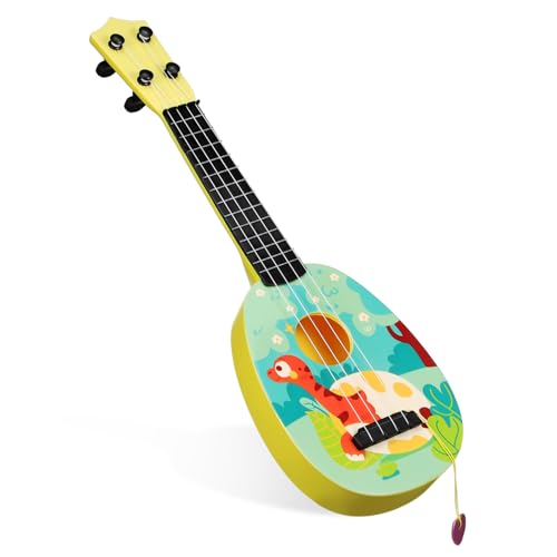 HEMOTON Gitarren-Ukulele Für Ukulelen Für Ukulele Gitarre Für -Ukulele Gitarre Kindergitarren Gitarre Für Kleinkinder Kleine Gitarre Für Plastik von HEMOTON