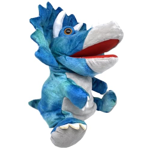 HEMOTON Handpuppe Kinderspielzeug Dinosaurier- Papageienpuppe Dinosaurier-Auto- Tierspielzeug Spielzeuge Puppentrage Marionette Blue Pp Baumwolle von HEMOTON