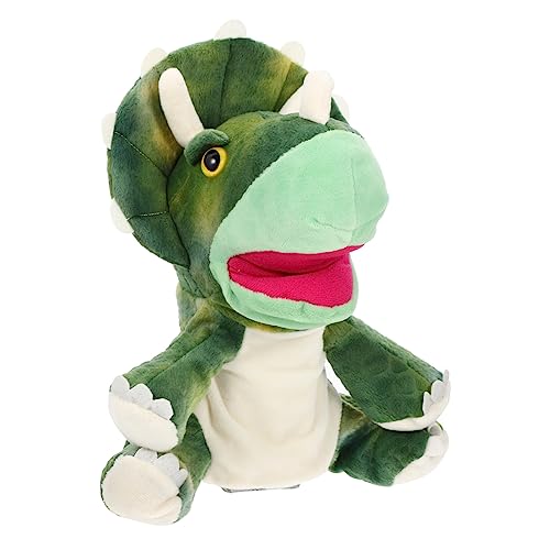 HEMOTON Handpuppe Plüsch Handpuppe Plüschpuppe Plüschtiere Tierspielzeug Für Kinder Handpuppen Für Kinder Tierisches Spielzeug Weiches Spielzeug Interaktive Handpuppe Kinderspielzeug Green von HEMOTON