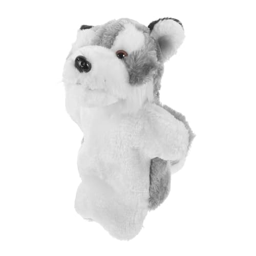 HEMOTON Handpuppe Wolf Stofftier Handpuppe Handpuppen Für Rollenspiele Plüschtier-handpuppen Handspielzeug Tierische Plüsch-handpuppe Emuliertes Tierspielzeug Tierpuppe Pp Baumwolle von HEMOTON