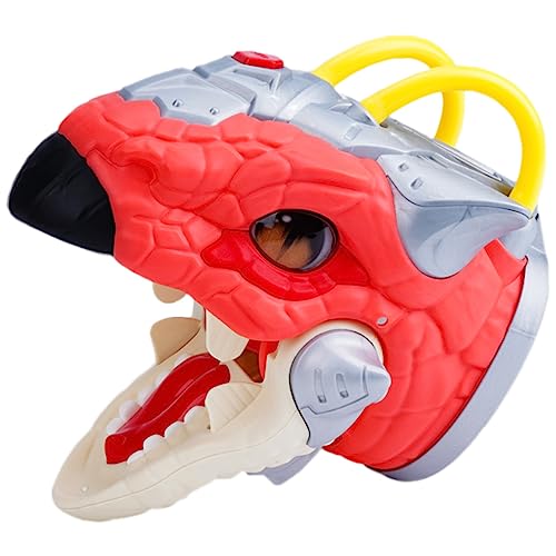 HEMOTON Handpuppe plastikenten Chaps Kinder spielzeuge dinotasia tiegerkostuem Kinder Toy Kinderpuppen Kinder Dinosaurier Spielzeug dekorative Dinosaurierpuppe Handspielzeug für Kinder rot von HEMOTON