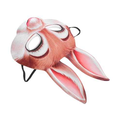 HEMOTON Hasenmaske masken für fasching maske Halloween-Maske Verkleidung Hasen Kinderparty Maske wunderschöne Maskerademasken Kaninchenmaske Maskerade-Maske Tiermaske Eva Yellow von HEMOTON