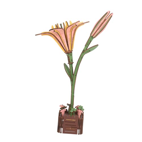 HEMOTON Holz Puzzle Lilie DIY Blumenstrauß Bausatz Präzise Gefräste Holzteile Botanisches Modell zum Selberbauen für Erwachsene Geschenk Geburtstag Muttertag Wohnkultur HEMOTON Holz Puzzle Lilie DIY Blumenstrauß Bausatz Präzise Gefräste Holzteile Botanisches Modell zum Selberbauen für Erwachsene Geschenk Geburtstag Muttertag Wohnkultur von HEMOTON