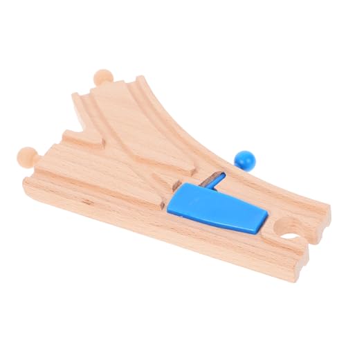 HEMOTON Holzeisenbahn Weichen schiene aus Holz für Kompatibel mit Holz Zug Bahn Fördert Kreatives Bauen Motorische Fähigkeiten und Eltern Junge Mädchen interaktion Blau HEMOTON Holzeisenbahn Weichen schiene aus Holz für Kompatibel mit Holz Zug Bahn Fördert Kreatives Bauen Motorische Fähigkeiten und Eltern Junge Mädchen interaktion Blau von HEMOTON