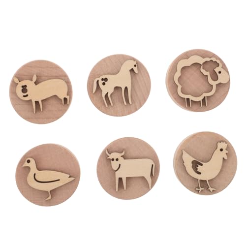 HEMOTON Holzstempel Set Tiermotive Sicher Glatt für Kreative Tonkunst Kinderstempel Fördert Feinmotorik Eltern-Junge Mädchen-bindung für Schule Basteln Party HEMOTON Holzstempel Set Tiermotive Sicher Glatt für Kreative Tonkunst Kinderstempel Fördert Feinmotorik Eltern-Junge Mädchen-bindung für Schule Basteln Party von HEMOTON