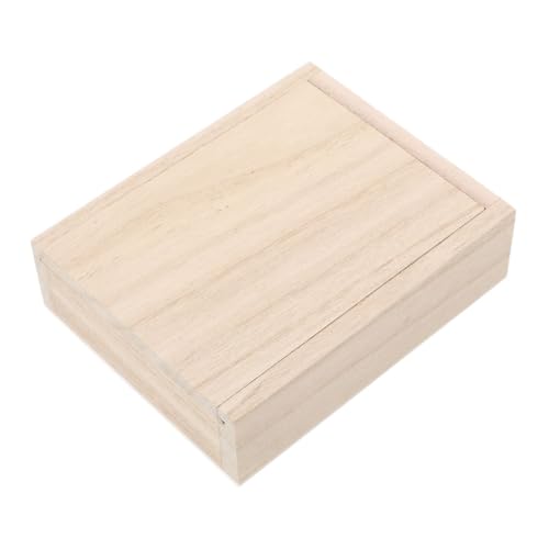 HEMOTON Kasten Pokerbox Gaming-kartenhalter Spielkarten-Organizer Kartenhülle Spielkartenbehälter Visitenkartenetui Kartenspielhalter Kartendeckhalter Hülle Für Spielkartendecks Khaki Holz von HEMOTON