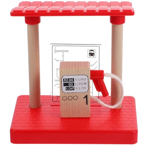 HEMOTON Kinder-Bahnhof Spielzeug Rollenspiel Tankstelle Zubehör Holzeisenbahn Set Von En HEMOTON Kinder-Bahnhof Spielzeug Rollenspiel Tankstelle Zubehör Holzeisenbahn Set Von En von HEMOTON
