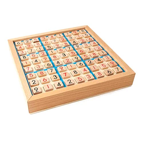 HEMOTON Kinder Zahlen Schachbrett Brettspiel Spielen Trainingsboard Für Logisches Denken Puzzlespiele Für Kinder Brettspiel Für Kinder Tischpuzzle Für Kinder Hölzern Blue von HEMOTON