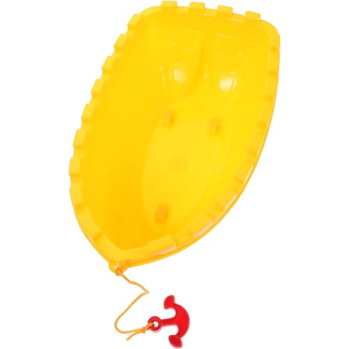 HEMOTON Kinderspielzeugboot Spielzeugboote Für Kinder Badeboot Spielzeug Badeboote Strandwüstenboot Badespielzeugboote Schwimmendes Bootsspielzeug Fähre Spielzeug Strandboot Plastik Yellow von HEMOTON