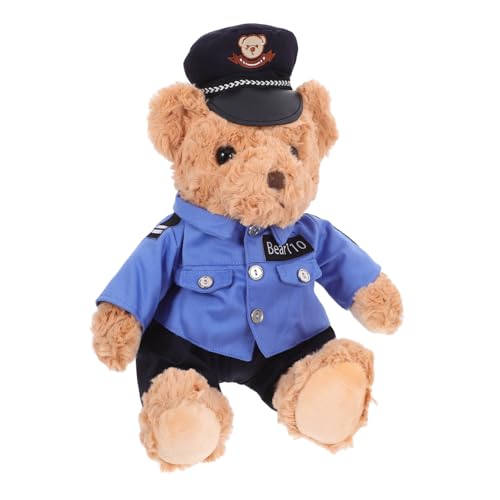 HEMOTON Polizeibär Plüschspielzeug Mit Uniform Und Mütze Großer Kuscheltier-bär Süßes Für Teenager Jungen Und Mädchen Für Geburtstage Dekoration HEMOTON Polizeibär Plüschspielzeug Mit Uniform Und Mütze Großer Kuscheltier-bär Süßes Für Teenager Jungen Und Mädchen Für Geburtstage Dekoration von HEMOTON