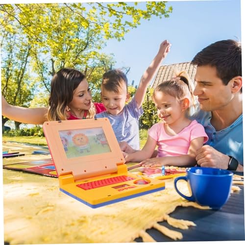 HEMOTON Laptop Gelber Pädagogischer Lerncomputer mit Musik und Licht Interaktiver Simulations Computer für Kleinkinder zur Motorischer Fähigkeiten und Kognitiver Entwicklung HEMOTON Laptop Gelber Pädagogischer Lerncomputer mit Musik und Licht Interaktiver Simulations Computer für Kleinkinder zur Motorischer Fähigkeiten und Kognitiver Entwicklung von HEMOTON