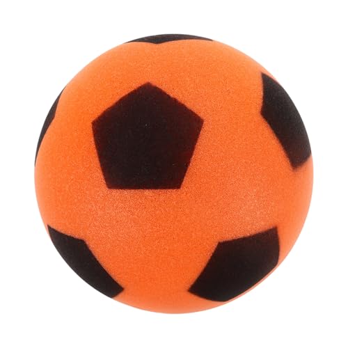 HEMOTON Leiser Fußball Fußball Fußballspielzeug Fußballzeug Kleinkinderfußball Leiser Ball Kleiner Ball Hallenfußball Hallenball Mini Fußbälle Pu Schaum Gelb von HEMOTON