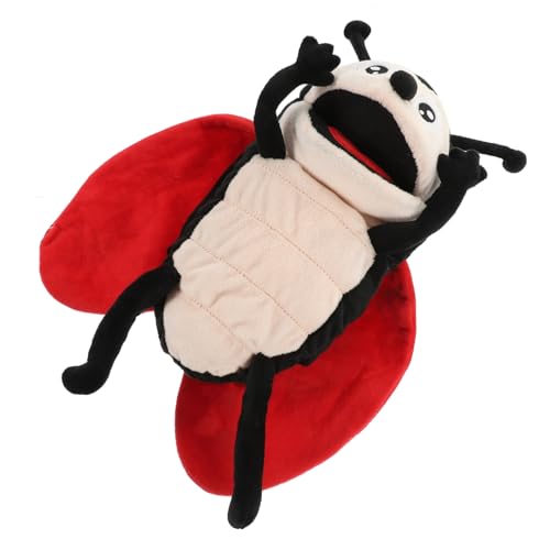 HEMOTON Marienkäfer-Handpuppe tierische Handpuppe Schmetterlingshandpuppen Handpuppe für Kinder Tierische Fingerpuppen Handpuppe Spielzeug Interaktives Eltern-Kind-Spielzeug Plüsch von HEMOTON